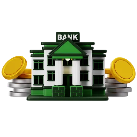 Banking Investment Growth Strategy  3D Icon