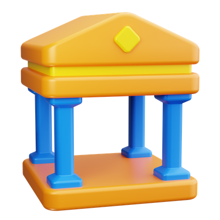 Bankinstitut  3D Icon