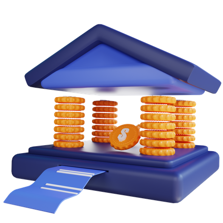 Bankinvestition  3D Icon
