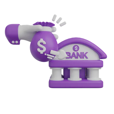 Bankinvestition  3D Icon