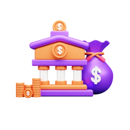 Bankinvestition  3D Icon