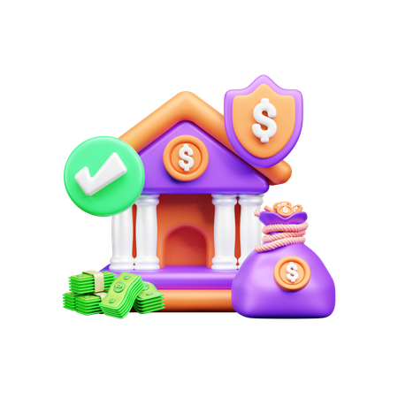 Bankinvestition  3D Icon