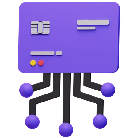 Bankkartennetzwerk  3D Icon