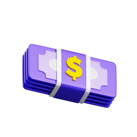 Banknote Bundles  3D Icon