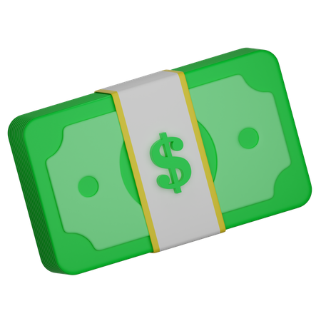 Banknote Dollar Money  3D Icon