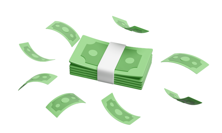 Banknote Stack  3D Icon