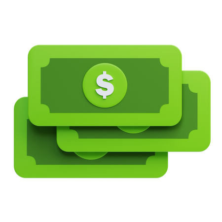 Banknoten  3D Icon