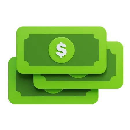 Banknoten  3D Icon