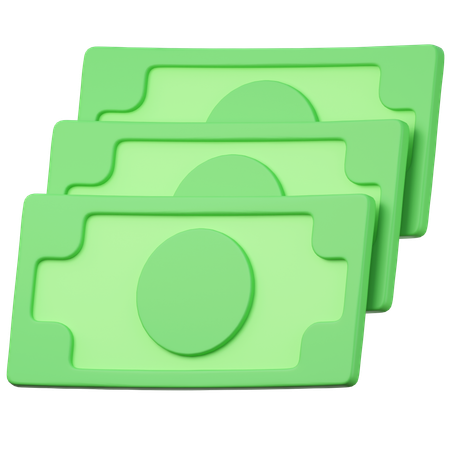 Banknoten  3D Icon