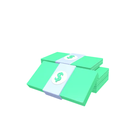 Banknoten  3D Illustration