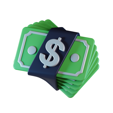 Banknoten  3D Icon