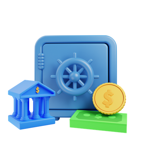 Bankschließfach  3D Icon