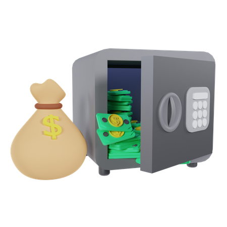 Bankschließfach  3D Icon