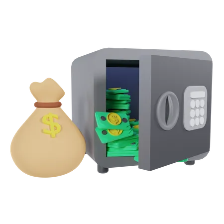 Bankschließfach  3D Icon