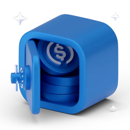 Bank Tresor  3D Icon