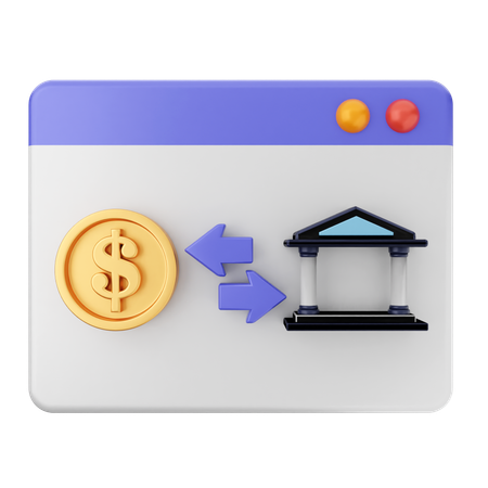 Bankbezahlung  3D Icon