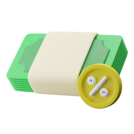 Bankzinssatz  3D Icon