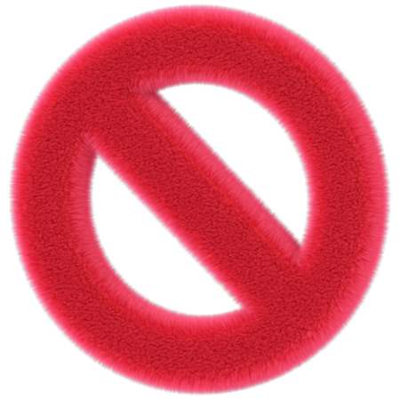 禁止された  3D Icon