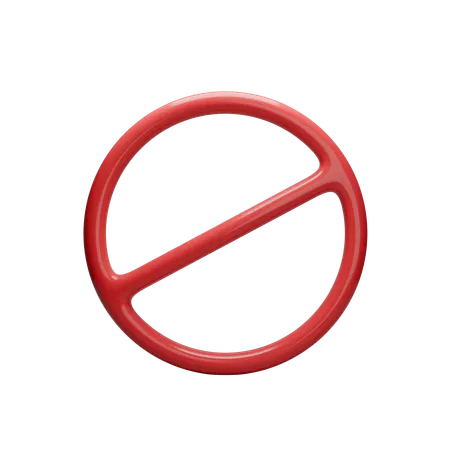 Banned  3D Icon