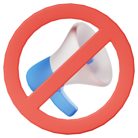 Banned Marketing  3D Icon