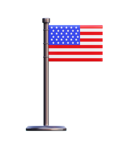 Bandeira americana  3D Icon