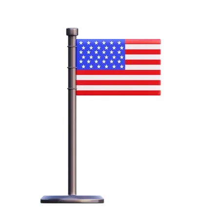 Bandeira americana  3D Icon