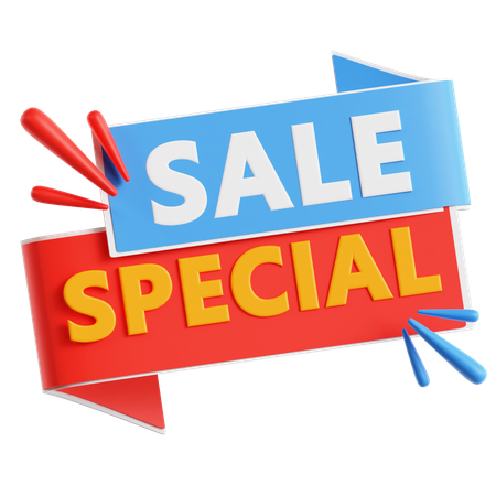 Bannière de vente  3D Icon
