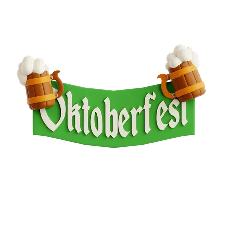 Bannières de l'Oktoberfest  3D Icon