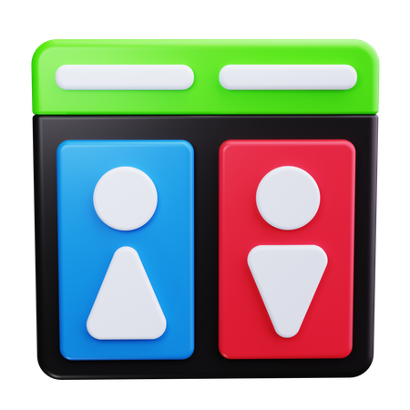 Baño  3D Icon