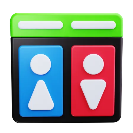 Baño  3D Icon