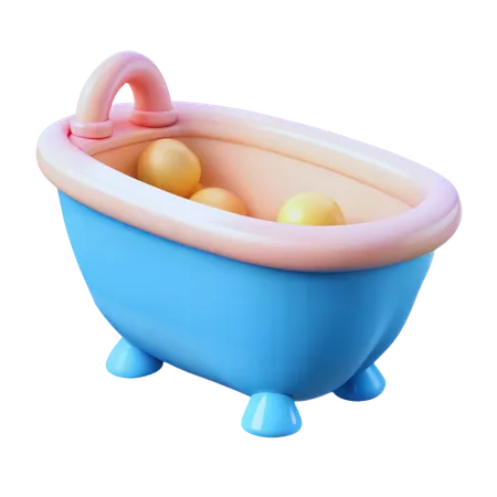 Baño de bebe  3D Icon