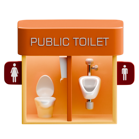 Baño público  3D Icon