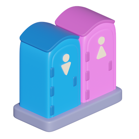 Baño público  3D Icon