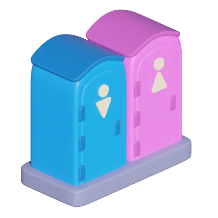 Baño público  3D Icon