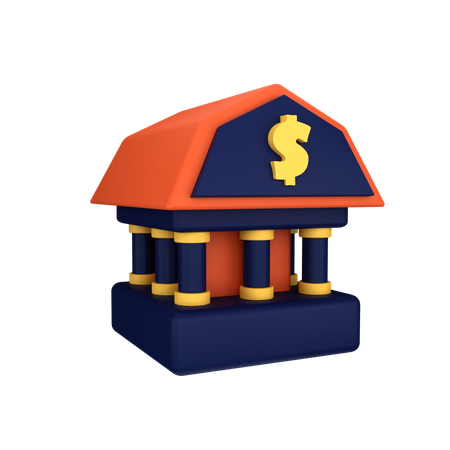 Banque  3D Icon