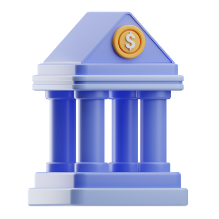 Banque  3D Icon