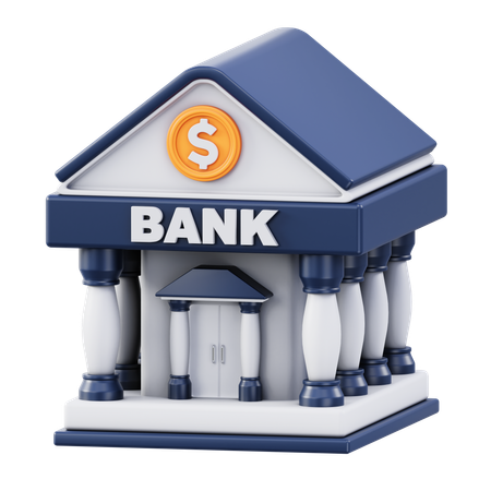 Banque  3D Icon