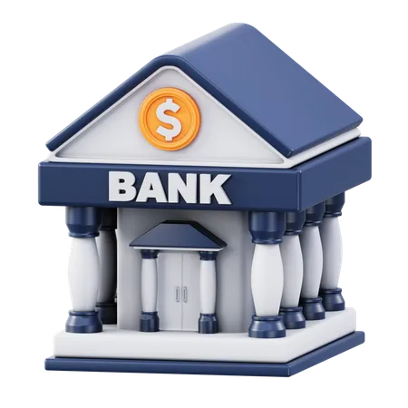 Banque  3D Icon