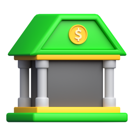 Banque  3D Icon