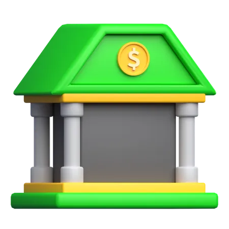 Banque  3D Icon