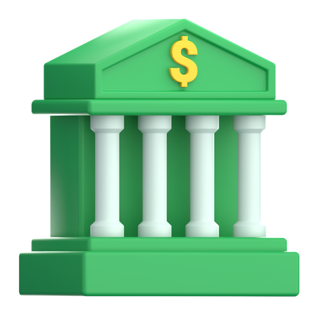 Banque  3D Icon