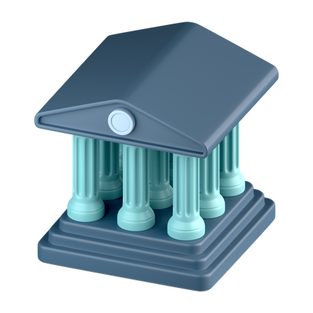 Banque  3D Icon