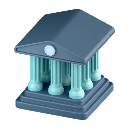 Banque  3D Icon