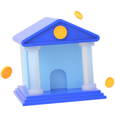 Banque  3D Icon