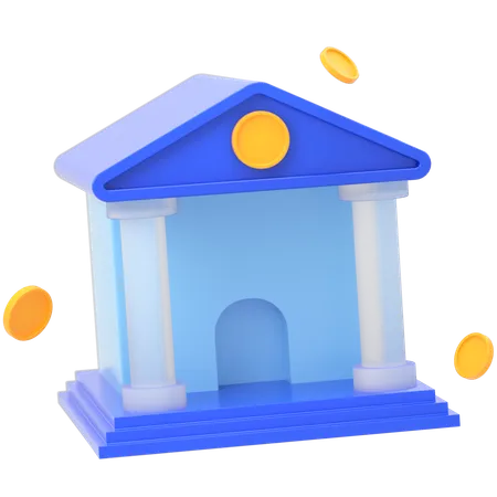 Banque  3D Icon