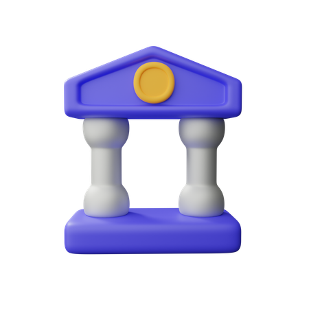 Banque  3D Icon