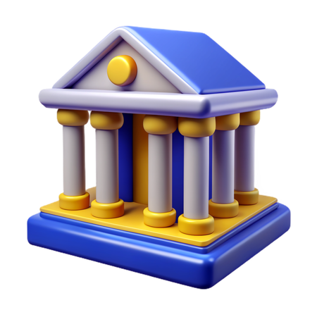 Banque  3D Icon