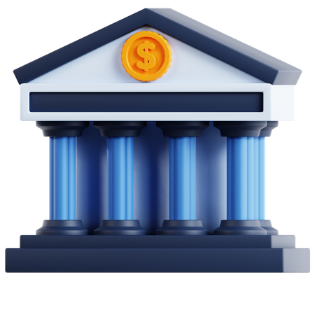 Banque  3D Icon