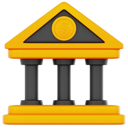 Banque  3D Icon