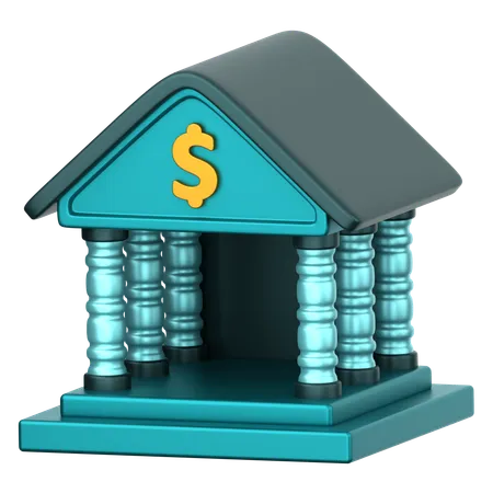 Banque  3D Icon